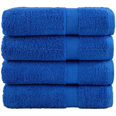 Vidaxl Toallas De Baño Solund 4 Uds Azul 100x150 Cm 600 Gsm Vidaxl Toallas De Baño Solund 4 Uds Azul 100x150 Cm 600 Gsm