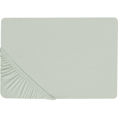 Sábana ajustable Light Green Cotton 160 x 200 cm Borde Elástico - Sábana Sábana ajustable Light Green Cotton 160 x 200 cm Borde Elástico - Sábana