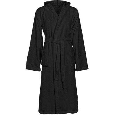 Vidaxl Albornoz Kinn Negro Xxl Algodón Vidaxl Albornoz Kinn Negro Xxl Algodón