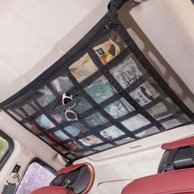 OEM Red De Almacenamiento Para Techo De Coche, Bolsa Organizadora Para Coche, Bolsa De Malla Universal Para El Interior Del Techo Del Coche, Red Elástica, Para Techo De Coche/suv, Negro (90 X 65 Cm) - Cre OEM Red De Almacenamiento Para Techo De Coche, Bolsa Organizadora Para Coche, Bolsa De Malla Universal Para El Interior Del Techo Del Coche, Red Elástica, Para Techo De Coche/suv, Negro (90 X 65 Cm) - Cre
