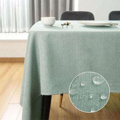 OEM Mantel Rectangular Antimanchas E Impermeable, De Tejido Con Aspecto De Lino, Lavable A Máquina, Para Mesas De Hogar, Restaurante, Cafetería Y Hotel - 140 X 140 Cm, Verde Claro OEM Mantel Rectangular Antimanchas E Impermeable, De Tejido Con Aspecto De Lino, Lavable A Máquina, Para Mesas De Hogar, Restaurante, Cafetería Y Hotel - 140 X 140 Cm, Verde Claro