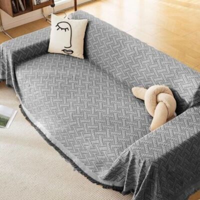 OEM Manta Grande Para Sofá, Funda Para Sofá Esquinero En Forma De L Para Sofás De 1, 2, 3 O 4 Plazas, Toalla Antipolvo Reversible, Protección Universal (negro, 180x260cm) - Crezuo OEM Manta Grande Para Sofá, Funda Para Sofá Esquinero En Forma De L Para Sofás De 1, 2, 3 O 4 Plazas, Toalla Antipolvo Reversible, Protección Universal (negro, 180x260cm) - Crezuo