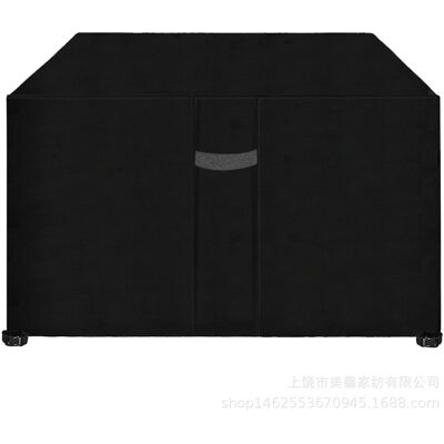JUSCH Funda Para Muebles De Jardín Con Orificios De Ventilación, Impermeable, Resistente Al Viento Y A Los Rayos Uv, De Tela Oxford 210d Resistente, Rectangular (242 X 162 X 100 Cm) - Color Negro JUSCH Funda Para Muebles De Jardín Con Orificios De Ventilación, Impermeable, Resistente Al Viento Y A Los Rayos Uv, De Tela Oxford 210d Resistente, Rectangular (242 X 162 X 100 Cm) - Color Negro