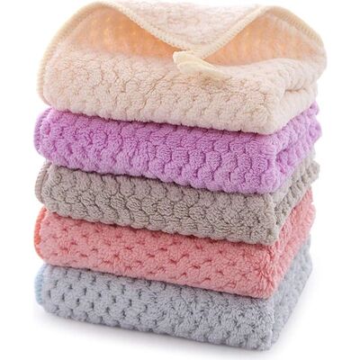 OEM Toalla De Mano Pequeña, 5 Juegos De Toallas De Cocina Color Coral, 25 X 25 OEM Toalla De Mano Pequeña, 5 Juegos De Toallas De Cocina Color Coral, 25 X 25
