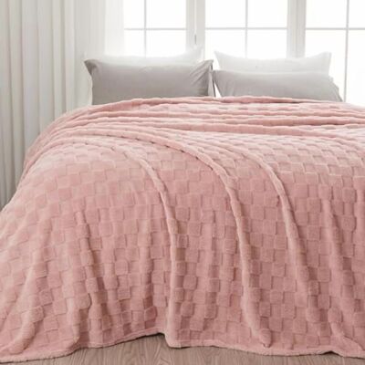 OEM Manta Ligera De Franela Rosa De Seda Premium Extra Suave Y Extra Grande Con Estampado De Cuadros 3d, Apta Para Todas Las Estaciones (cuadros Rosas, Extra Grande (90" X 110")). OEM Manta Ligera De Franela Rosa De Seda Premium Extra Suave Y Extra Grande Con Estampado De Cuadros 3d, Apta Para Todas Las Estaciones (cuadros Rosas, Extra Grande (90" X 110")).
