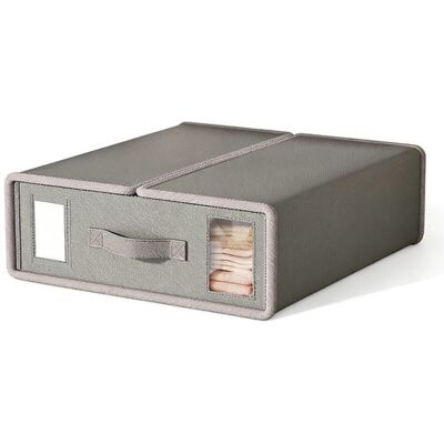 OEM Caja De Almacenamiento De Ropa - Con Ventana Transparente Y Etiqueta - Apta Para Mantas Y Toallas - Color Blanco Roto - 38 X 32 X 11,5 Cm OEM Caja De Almacenamiento De Ropa - Con Ventana Transparente Y Etiqueta - Apta Para Mantas Y Toallas - Color Blanco Roto - 38 X 32 X 11,5 Cm