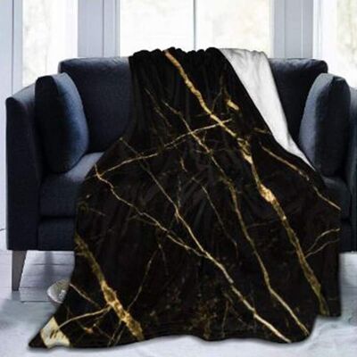 OEM Manta De Franela Con Estampado De Mármol Negro Y Dorado, Microfibra Suave Y Ligera, Apta Para Todas Las Estaciones, Dimensiones 120 X 150 Cm. OEM Manta De Franela Con Estampado De Mármol Negro Y Dorado, Microfibra Suave Y Ligera, Apta Para Todas Las Estaciones, Dimensiones 120 X 150 Cm.