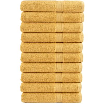 Toallas de sauna premium vidaXL - 10 uds, Oro, 80x200 cm Toallas de sauna premium vidaXL - 10 uds, Oro, 80x200 cm