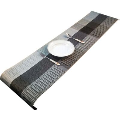 OEM 1 Nappe, Motif Patchwork Rayures Multicolores, Tissu Résistant, Protection Table, Usage Maison Et Restaurant OEM 1 Nappe, Motif Patchwork Rayures Multicolores, Tissu Résistant, Protection Table, Usage Maison Et Restaurant