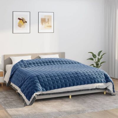 Manta ponderada azul vidaXL 235x290 cm - Weighted Blanket Manta ponderada azul vidaXL 235x290 cm - Weighted Blanket