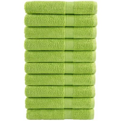 Toallas para sauna vidaXL SOLUND - 10 unidades - Verde manzana - 80x200 cm - Higiénicas y absorbentes Toallas para sauna vidaXL SOLUND - 10 unidades - Verde manzana - 80x200 cm - Higiénicas y absorbentes