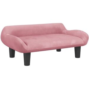 Cama para perros de terciopelo rosa Vidaxl - Pequeña, 70x40x24 cm Cama para perros de terciopelo rosa Vidaxl - Pequeña, 70x40x24 cm