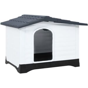 Caseta para perros gris 90,5x68x66 cm en polipropileno - Caseta para perros Caseta para perros gris 90,5x68x66 cm en polipropileno - Caseta para perros