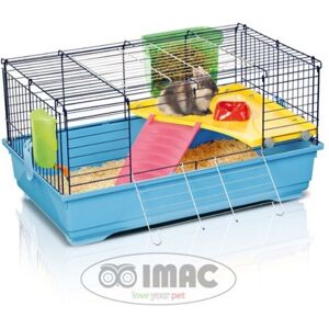 Imac Ronny 80 Jaula Azul O Gris Claro Para Pequeños Animales Imac Ronny 80 Jaula Azul O Gris Claro Para Pequeños Animales