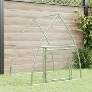 Jaula Para Gallinas Acero Galvanizado Plateado 100x105x120 Cm Vidaxl Jaula Para Gallinas Acero Galvanizado Plateado 100x105x120 Cm Vidaxl