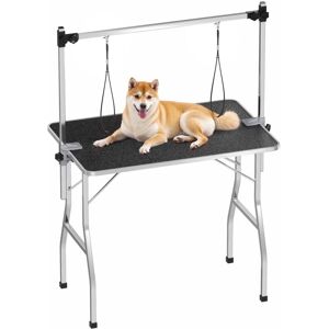 WILTEC Mesa Para Corte Canina Con 2 Lazos Peluqueria Mascotas Perro Gato Tabla WILTEC Mesa Para Corte Canina Con 2 Lazos Peluqueria Mascotas Perro Gato Tabla