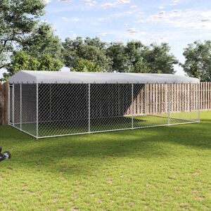 Perrera De Exterior Con Techo 7,6x3,8x2,3 M Vidaxl Perrera De Exterior Con Techo 7,6x3,8x2,3 M Vidaxl