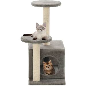 árbol para gatos vidaXL con postes de sisal 60cm gris - Árbol gato árbol para gatos vidaXL con postes de sisal 60cm gris - Árbol gato