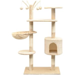 árbol para gatos con postes de sisal 125 cm Beige - Árbol para gatos árbol para gatos con postes de sisal 125 cm Beige - Árbol para gatos