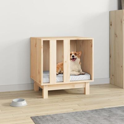 Casa para perros de madera maciza de pino vidaXL - Casa para mascotas Casa para perros de madera maciza de pino vidaXL - Casa para mascotas