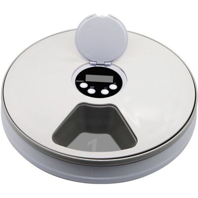 OEM Comedero Automático Para Gatos, Perros, Conejos Y Animales Pequeños. 6 Bandejas De Comida Seca Y Húmeda Con Pantalla Lcd, Temporizador Digital Programable Y Control De Porciones. OEM Comedero Automático Para Gatos, Perros, Conejos Y Animales Pequeños. 6 Bandejas De Comida Seca Y Húmeda Con Pantalla Lcd, Temporizador Digital Programable Y Control De Porciones.