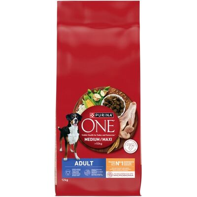 Comida para perros Purina ONE Pollo 12kg - Adulto Mediano/Grande Comida para perros Purina ONE Pollo 12kg - Adulto Mediano/Grande