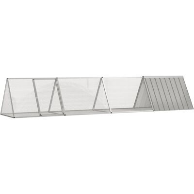 VidaXL Jaula para conejos Acero galvanizado - Hábitat todo en uno VidaXL Jaula para conejos Acero galvanizado - Hábitat todo en uno
