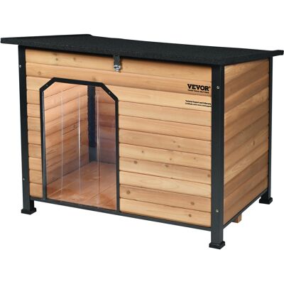 Vevor Casa para Perros - Refugio de Madera a Prueba de Clima para Perros Medianos a Grandes - 43.3 x 29.4 x 33.4 pulg Vevor Casa para Perros - Refugio de Madera a Prueba de Clima para Perros Medianos a Grandes - 43.3 x 29.4 x 33.4 pulg