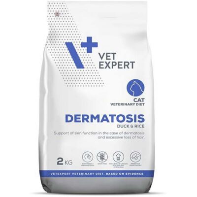 VETEXPERT VET EXPERT Dieta Veterinaria para Gatos Dermatosis 2 kg - Apoyo a la Piel y Pelaje VETEXPERT VET EXPERT Dieta Veterinaria para Gatos Dermatosis 2 kg - Apoyo a la Piel y Pelaje