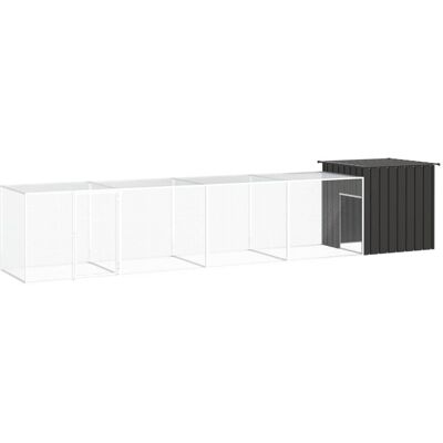 Gallinero vidaXL - Estructura de acero galvanizado ventilada y expandible Gallinero vidaXL - Estructura de acero galvanizado ventilada y expandible