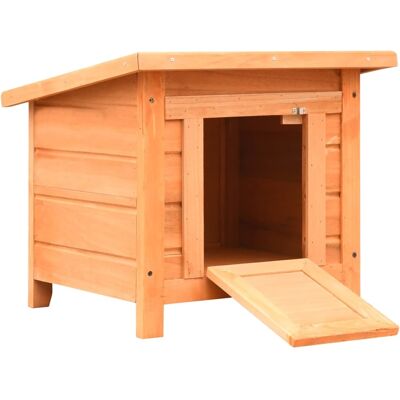 vidaXL Casa para gatos de madera maciza - 50x46x43,5 cm - Casa de Gatos vidaXL Casa para gatos de madera maciza - 50x46x43,5 cm - Casa de Gatos
