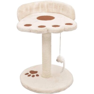 Helloshop26 - Árbol para gatos beige marrón - 40cm Helloshop26 - Árbol para gatos beige marrón - 40cm