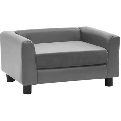 vidaXL Sofá para mascotas - Cama gris para perros y gatos vidaXL Sofá para mascotas - Cama gris para perros y gatos