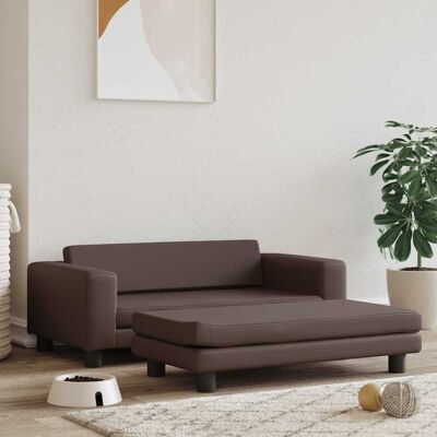 Cama para perros MaisonChic con extensión - Duradera, Marrón, 100x50x30cm Cama para perros MaisonChic con extensión - Duradera, Marrón, 100x50x30cm