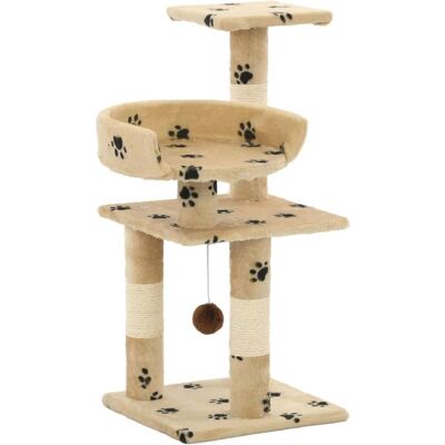 Árbol para gatos con sisal beige - 65cm de Helloshop26 Árbol para gatos con sisal beige - 65cm de Helloshop26
