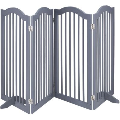 Relaxdays - Barrera Seguridad Perros, 4 Paneles, Alto 92 Cm, Valla Protección Mascotas, Plegable, 92x205 Cm, Gris Relaxdays - Barrera Seguridad Perros, 4 Paneles, Alto 92 Cm, Valla Protección Mascotas, Plegable, 92x205 Cm, Gris
