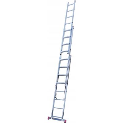 Escalera multifuncional de aluminio Krause Corda - 3x8 peldaños Soporte Extensión Escalera multifuncional de aluminio Krause Corda - 3x8 peldaños Soporte Extensión