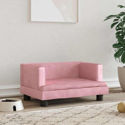 vidaXL Cama para perros Rosa - Pequeña, Terciopelo Suave, 60x40x30 cm - Cama para perros vidaXL Cama para perros Rosa - Pequeña, Terciopelo Suave, 60x40x30 cm - Cama para perros