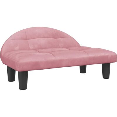vidaXL Cama para perros rosa 70x52x30 cm Terciopelo - Dog Bed vidaXL Cama para perros rosa 70x52x30 cm Terciopelo - Dog Bed