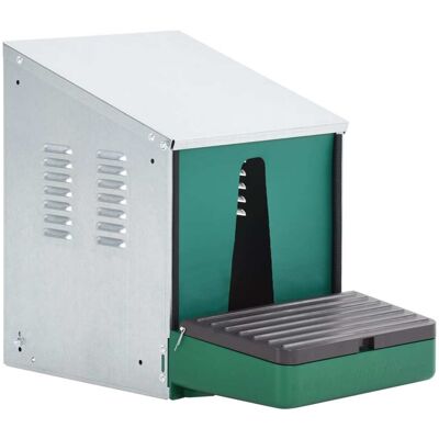 vidaXL Nestomatic Caja de Nido Plegable para Aves - Bandeja, Zinc, 48x31x42cm vidaXL Nestomatic Caja de Nido Plegable para Aves - Bandeja, Zinc, 48x31x42cm