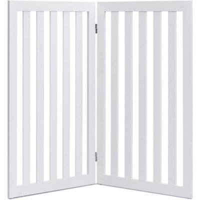 Costway - 2P WoodBarrier - 360 Pivot - Anti-Slip - Pet Barrier Costway - 2P WoodBarrier - 360 Pivot - Anti-Slip - Pet Barrier
