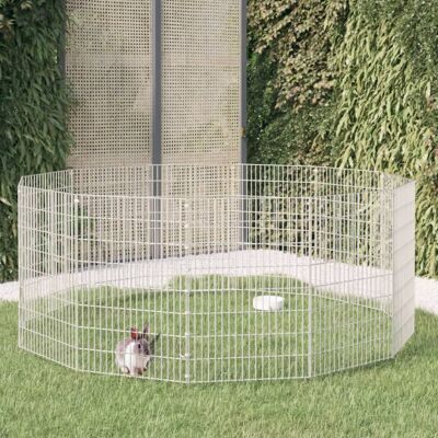 vidaXL Enclosure de animales de hierro galvanizado 54x80 cm - Recinto vidaXL Enclosure de animales de hierro galvanizado 54x80 cm - Recinto
