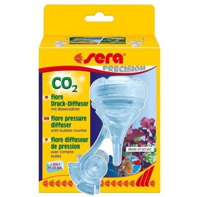 Difusor de Co2 Sera Flore - Presión con Contador de Burbujas - hasta 300L Difusor de Co2 Sera Flore - Presión con Contador de Burbujas - hasta 300L