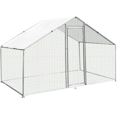 MonsterShop Corredera para Pollo 3m x 2m x 2m Verde - Jaula para Aves MonsterShop Corredera para Pollo 3m x 2m x 2m Verde - Jaula para Aves
