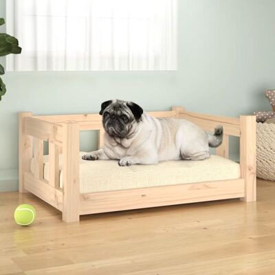 vidaXL Cama para Perros - Madera Maciza de Pino - 65,5x50,5x28 cm vidaXL Cama para Perros - Madera Maciza de Pino - 65,5x50,5x28 cm