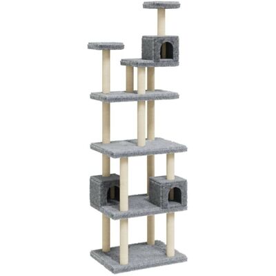 Árbol para Gatos vidaXL con Postes de Sisal - 188cm Torre de Juego Interior Árbol para Gatos vidaXL con Postes de Sisal - 188cm Torre de Juego Interior