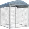 Vidaxl - Perrera de exterior con toldo 193x193x225 cm