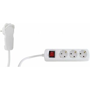 Rev - Power Strip 3 Outlets Con Switch 5m White Smart (por 4) Rev - Power Strip 3 Outlets Con Switch 5m White Smart (por 4)