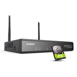 Sannce - 10ch Wireless Video Security System 5mp H.264+ Video For Home Surveillance Poe Network System Dual Wifi Mode Support Alexa - 4tb Hdd Sannce - 10ch Wireless Video Security System 5mp H.264+ Video For Home Surveillance Poe Network System Dual Wifi Mode Support Alexa - 4tb Hdd
