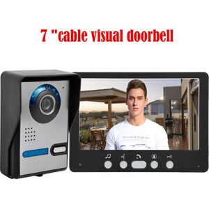 QIEDIE - Campanello visual cableado 7'' - HD CMOS - Timbre de puerta QIEDIE - Campanello visual cableado 7'' - HD CMOS - Timbre de puerta